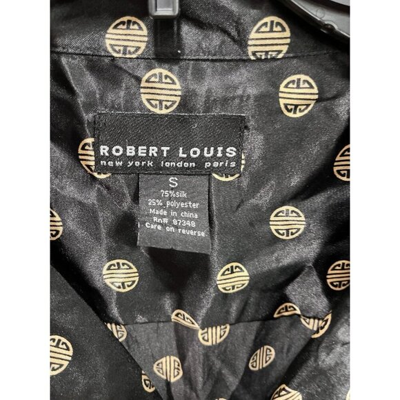 Robert Louis Silk/Poly Luxury Satin Pajamas Women's Size Small Button Up Shirt - Picture 2 of 6